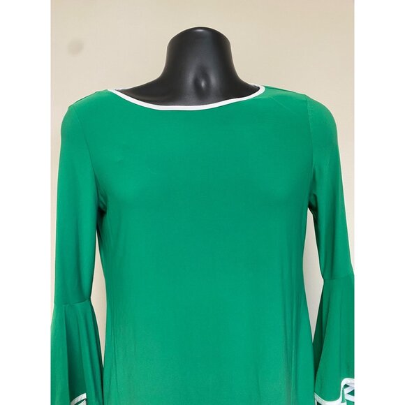 Sam & Jess Women's Mint Julep Green Crewneck Bell Sleeve Top Size S NWT - Picture 2 of 6
